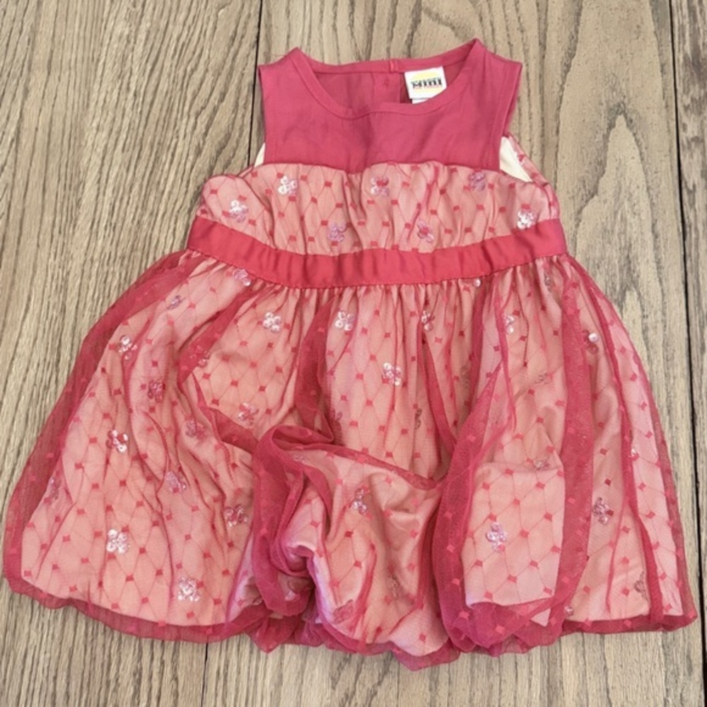 Harajuku Red Kids Formal Bubble Dress Mini  Target LIMITED EDITION Sz 18 Mo BI